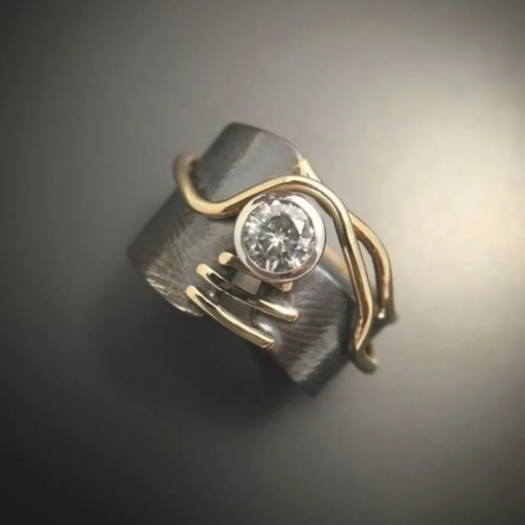 Retro Sølv Lys Ring