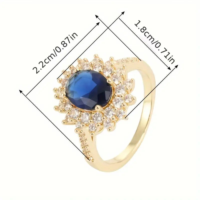 Saphirae Vionne Ring | Weißgold
