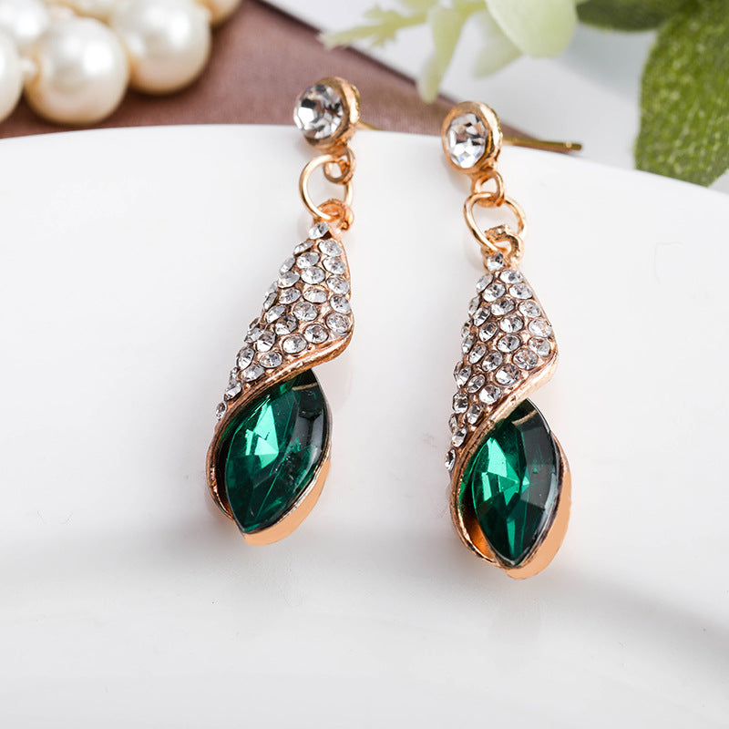 Veyluth Emeraya Drop Earrings | Gold