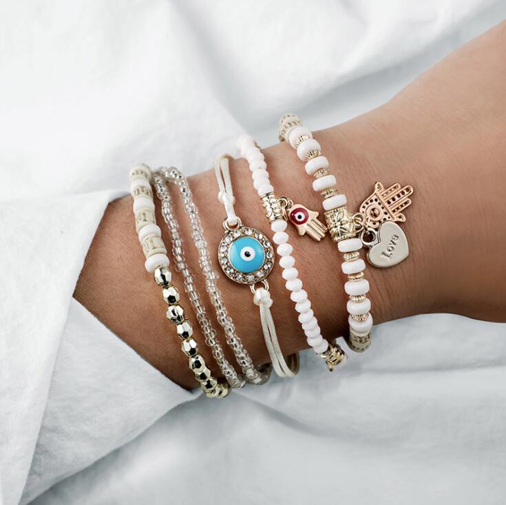 Hamsa Armreifen-Set