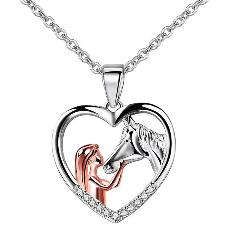 Hestesport Elegance Heart Necklace