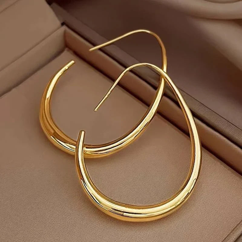 Antik goldene Hoops Ohrringe | Gold