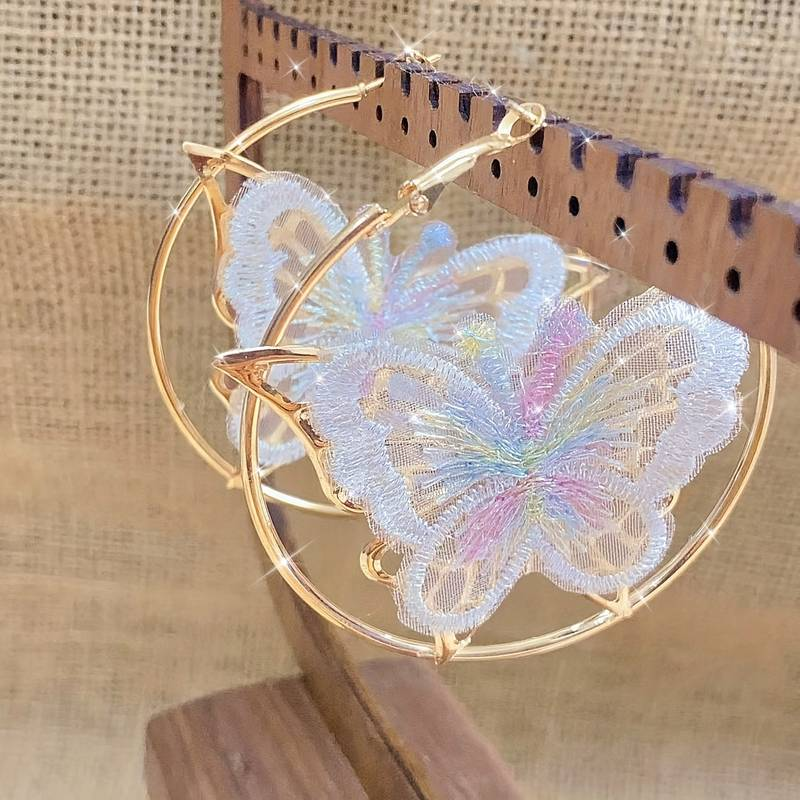 Geflüsterte Blütenring Ohrringe