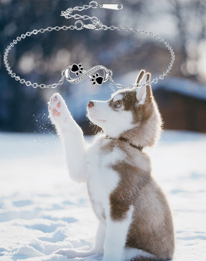 Unendliches Pfoten Anhänger Armband