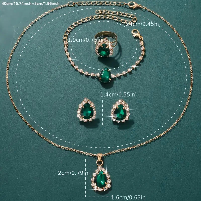 Elisandra Vermont Jewelry Set | Gold