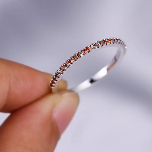 Soraya Rubella Ring | Weißgold