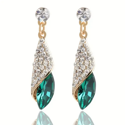 Veyluth Emeraya Drop Earrings | Gold