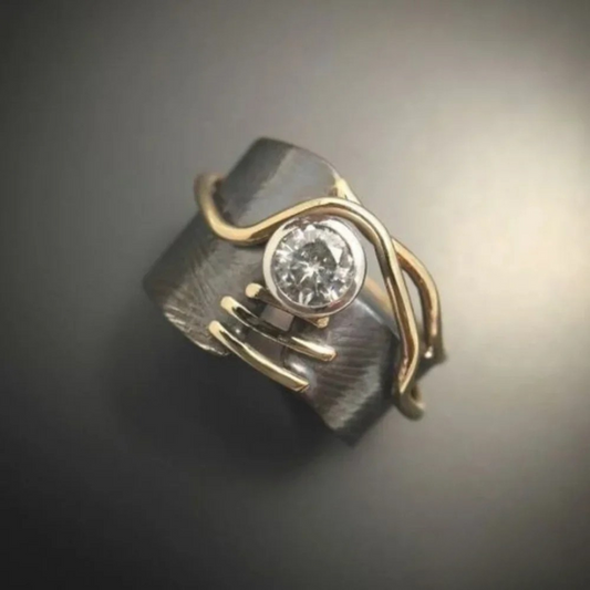 Retro Sølv Lys Ring