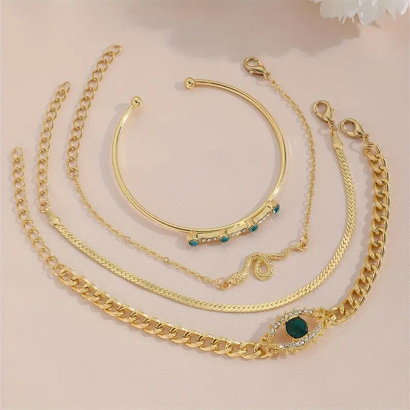 Serpina Veyra Armreif-Set | Gold
