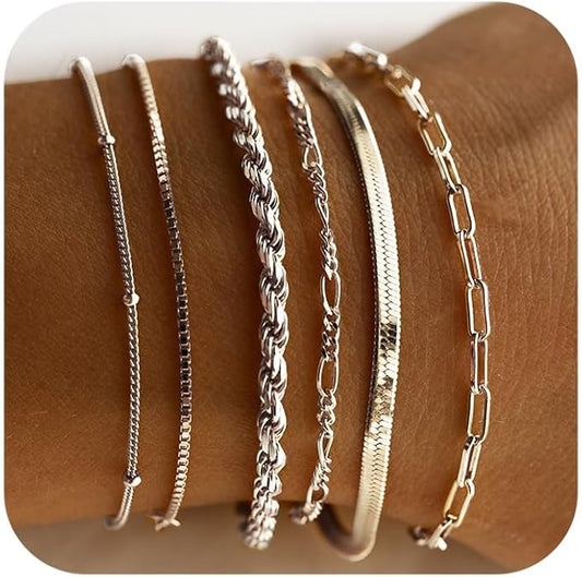 Isabel Vernetta Bracelet Set | White Gold