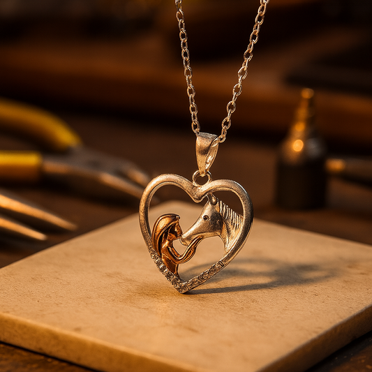 Hestesport Elegance Heart Necklace