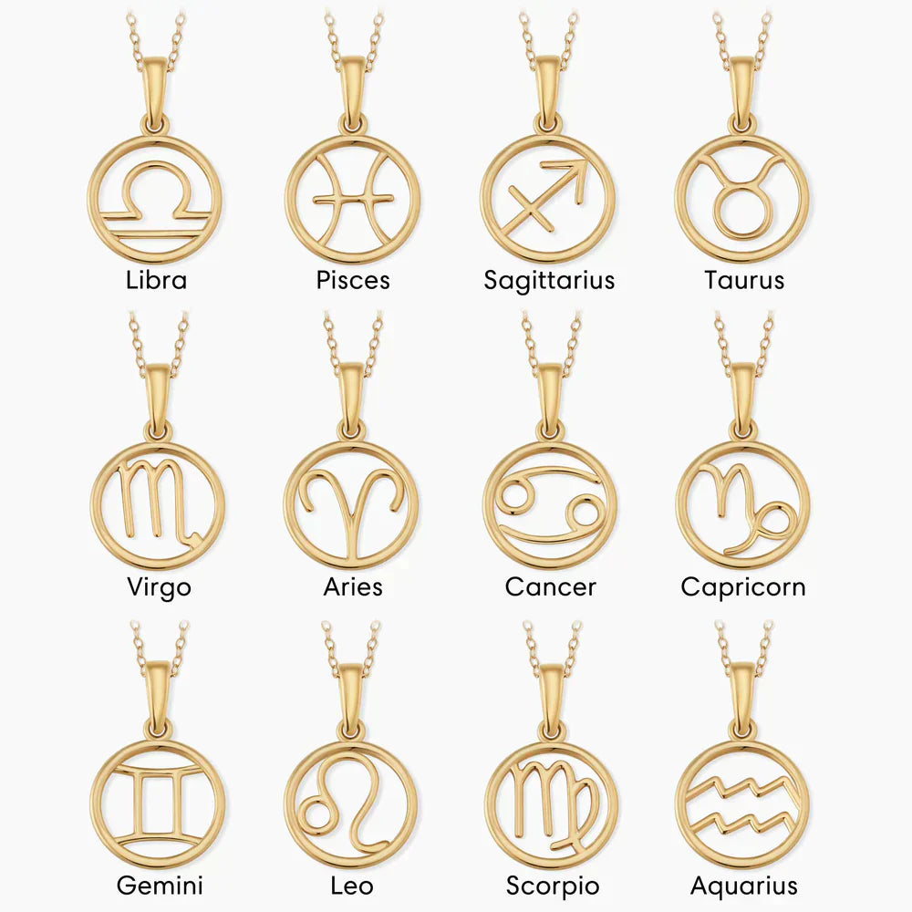 Zodiac Anhänger | Weißgold