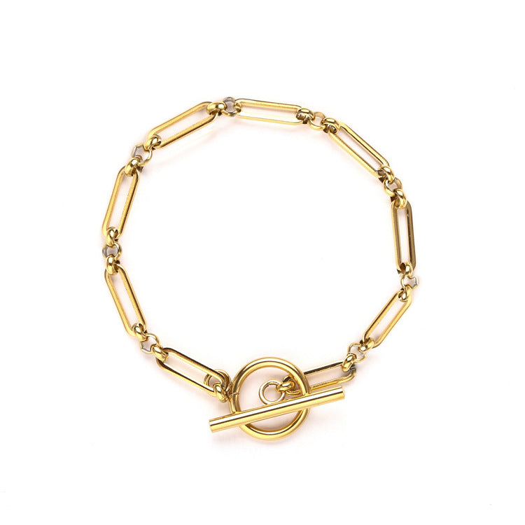 Connect T-Bar Bracelet | Weißgold