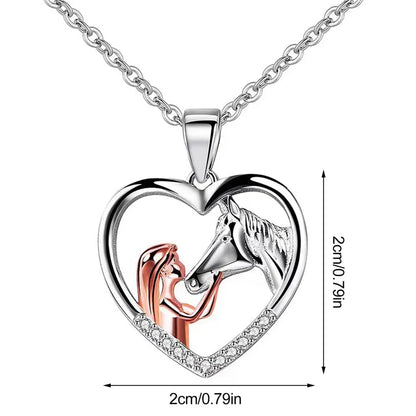 Hestesport Elegance Heart Necklace