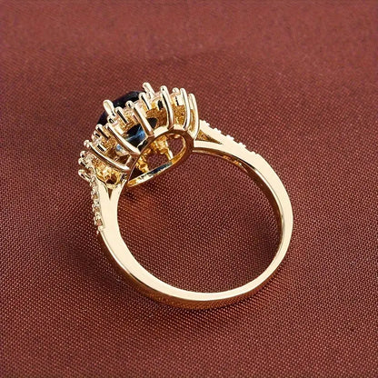 Vionna Saphirine Ring | Gold