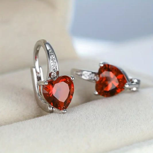 Lunara Emberelle Ohrringe | Weißgold Glanz