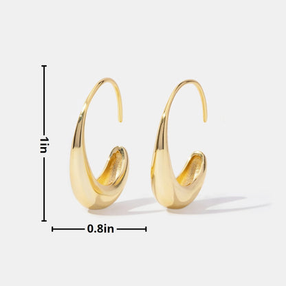 Cina - Teardrop Hoop Earrings