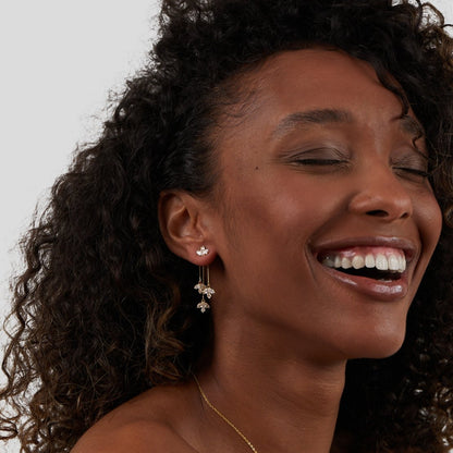 Stilvolle Wasserfall-Ohrhänger