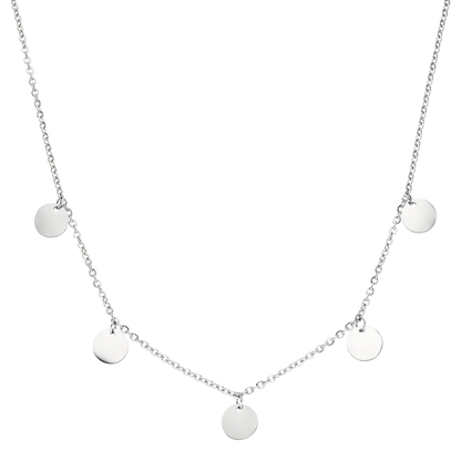 Trendy Buddha Kette | Weißgold