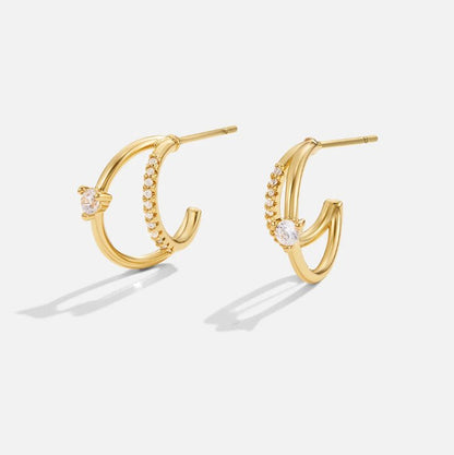 Artie Crystallia Gold Earrings