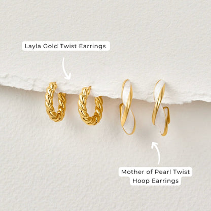 Celestial Gold Spiral Earrings