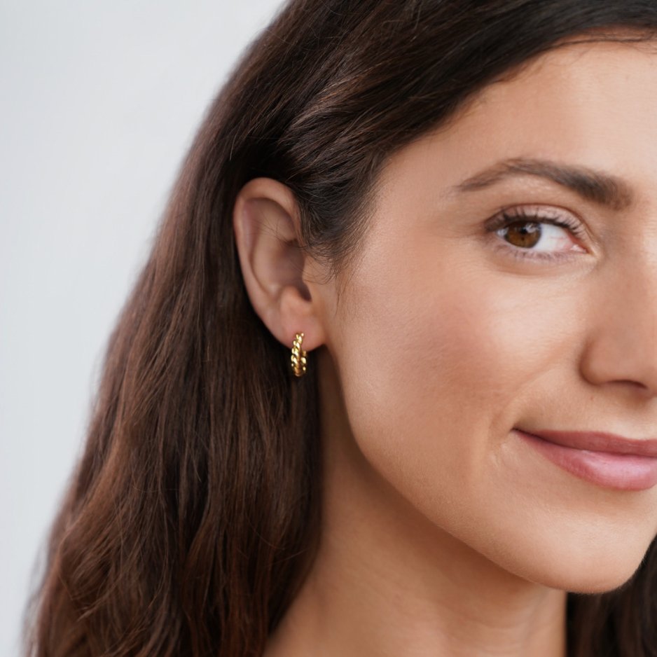 Celestial Gold Spiral Earrings