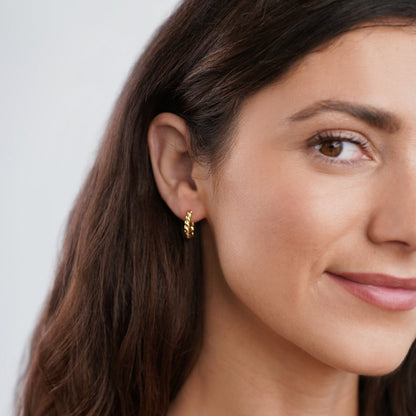 Celestial Gold Spiral Earrings