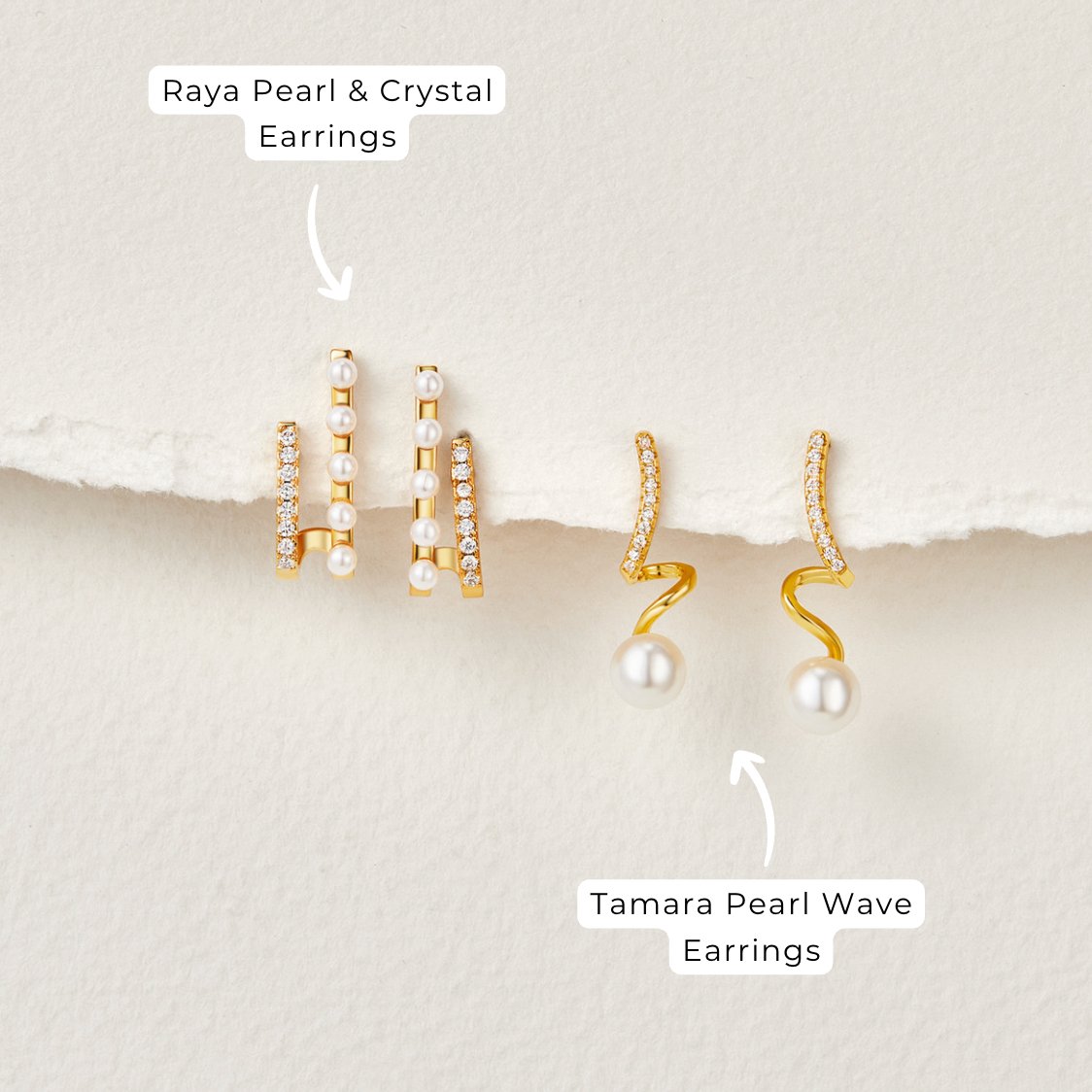 Tam Pearl Ripple Earrings