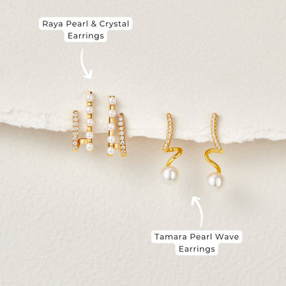 Tam Pearl Ripple Earrings