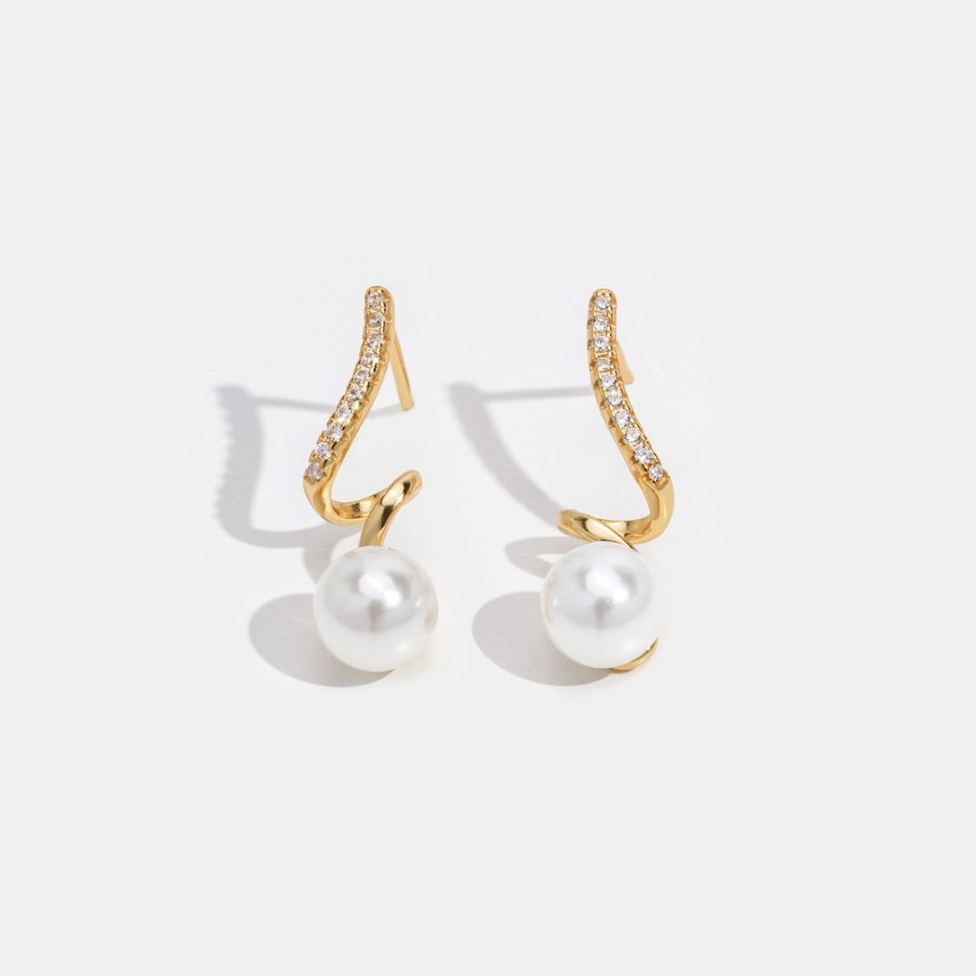 Tam Pearl Ripple Earrings