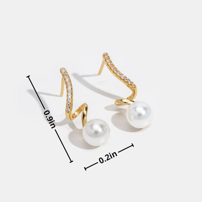 Tam Pearl Ripple Earrings