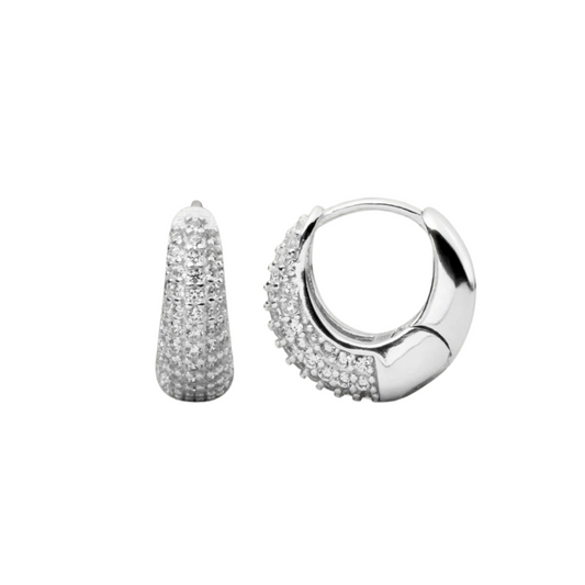 Jules Petite Hoops | Weißes Gold